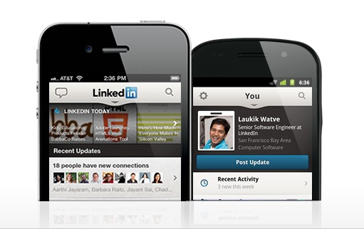 LinkedIn v mobilu