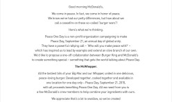 Vítězná printová reklama McWhopper Burger King (kliknutím zvětšíte)