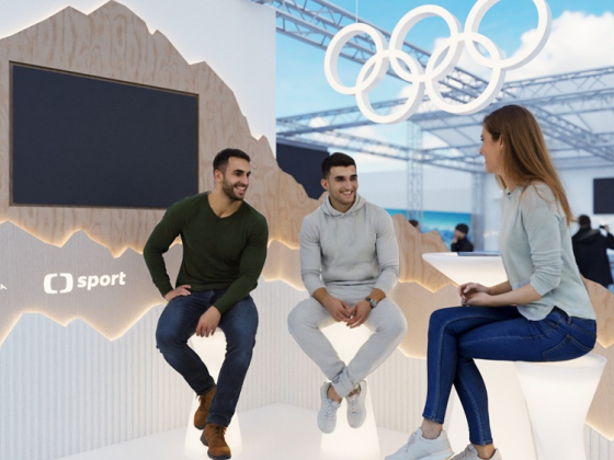 Pozice ČT sport Milán vizualizace  Česká televize