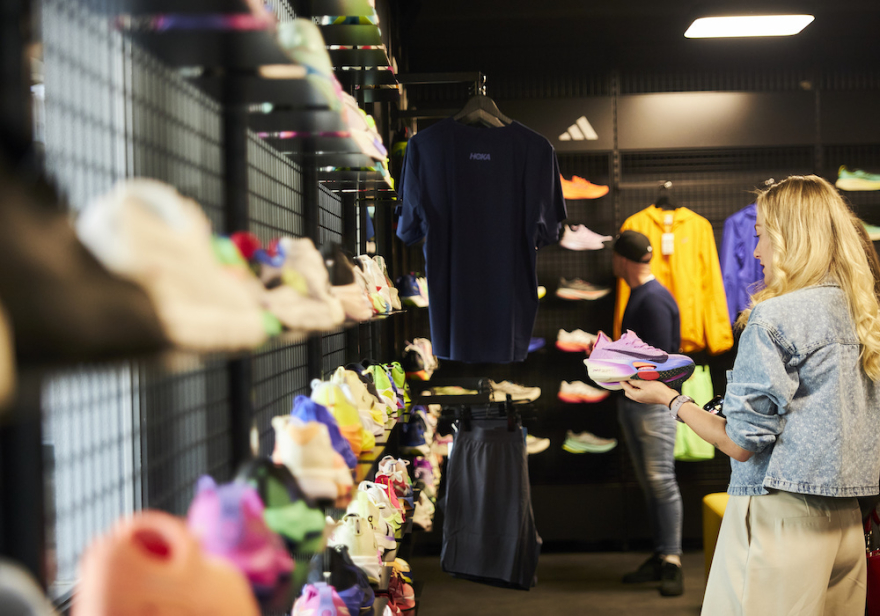 Interiér prodejny AD Sport