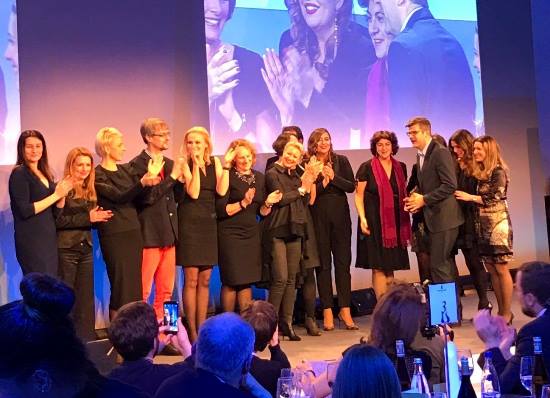 Předávání ocenění Excellence European Awards 2016 za mobilní hru Sea Hero